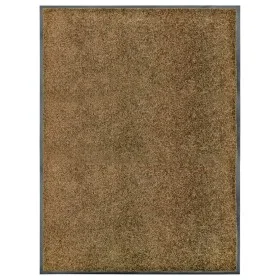 Braune waschbare Fußmatte 90x120 cm von vidaXL, Fußmatten - Ref: Foro24-323436, Preis: 62,62 €, Rabatt: %