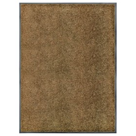 Brown washable doormat 90x120 cm by vidaXL, Doormats - Ref: Foro24-323436, Price: 56,06 €, Discount: %