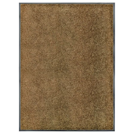 Braune waschbare Fußmatte 90x120 cm von vidaXL, Fußmatten - Ref: Foro24-323436, Preis: 56,06 €, Rabatt: %