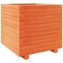 Solid pine wood planter in brown wax 50x50x49.5 cm by , Pots and planters - Ref: Foro24-3282516, Price: 133,17 €, Discount: %