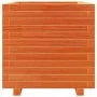 Solid pine wood planter in brown wax 50x50x49.5 cm by , Pots and planters - Ref: Foro24-3282516, Price: 133,17 €, Discount: %