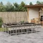 Garden dining set with 13 pieces, light gray synthetic rattan and cushions. by , Garden sets - Ref: Foro24-3278074, Price: 1,...
