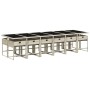 Set comedor jardín y cojines 13 pzas ratán sintético gris claro de , Conjuntos de jardín - Ref: Foro24-3278074, Precio: 833,67 €