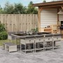 Garden dining set with 13 pieces, light gray synthetic rattan and cushions. by , Garden sets - Ref: Foro24-3278110, Price: 65...