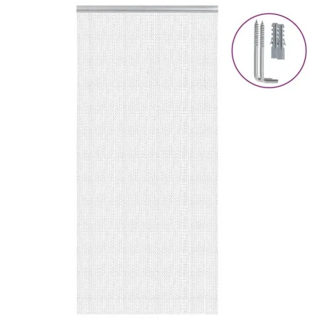 Chain mosquito net for aluminum door 100x200 cm by , Mosquito nets for windows - Ref: Foro24-4010014, Price: 91,78 €, Discoun...