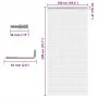 Chain mosquito net for aluminum door 100x200 cm by , Mosquito nets for windows - Ref: Foro24-4010014, Price: 91,78 €, Discoun...
