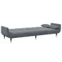Zweiplätziges Schlafsofa mit dunkelgrauem Samthocker. von , Sofas - Ref: Foro24-3258152, Preis: 374,60 €, Rabatt: %