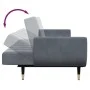 Zweiplätziges Schlafsofa mit dunkelgrauem Samthocker. von , Sofas - Ref: Foro24-3258152, Preis: 374,60 €, Rabatt: %