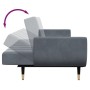 Zweiplätziges Schlafsofa mit dunkelgrauem Samthocker. von , Sofas - Ref: Foro24-3258152, Preis: 381,27 €, Rabatt: %