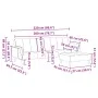 Zweiplätziges Schlafsofa mit dunkelgrauem Samthocker. von , Sofas - Ref: Foro24-3258152, Preis: 374,60 €, Rabatt: %