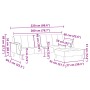 Zweiplätziges Schlafsofa mit dunkelgrauem Samthocker. von , Sofas - Ref: Foro24-3258152, Preis: 381,27 €, Rabatt: %