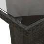 Garten-Essgruppe 7-teilig mit schwarzen Polstern aus synthetischem Rattan von , Gartensets - Ref: Foro24-3276700, Preis: 776,...