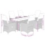 Garten-Essgruppe 7-teilig mit schwarzen Polstern aus synthetischem Rattan von , Gartensets - Ref: Foro24-3276700, Preis: 776,...