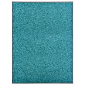 Felpudo lavable azul cian 90x120 cm