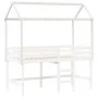 Massives weißes Kinderbett aus Holz 217x85,5x154 cm von , Zubehör für Betten und Lattenroste - Ref: Foro24-846962, Preis: 92,...