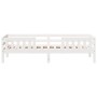 Solid white pine wood bed frame 90x200 cm by , Beds and slatted bases - Ref: Foro24-846974, Price: 157,12 €, Discount: %