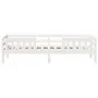 Solid white pine wood bed frame 90x200 cm by , Beds and slatted bases - Ref: Foro24-846974, Price: 154,07 €, Discount: %
