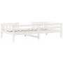 Solid white pine wood bed frame 90x200 cm by , Beds and slatted bases - Ref: Foro24-846974, Price: 154,07 €, Discount: %