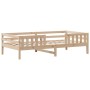 Solid pine wood bed frame 80x200 cm by , Beds and slatted bases - Ref: Foro24-846976, Price: 101,59 €, Discount: %