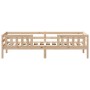Solid pine wood bed frame 80x200 cm by , Beds and slatted bases - Ref: Foro24-846976, Price: 101,59 €, Discount: %