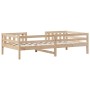 Solid pine wood bed frame 80x200 cm by , Beds and slatted bases - Ref: Foro24-846976, Price: 101,59 €, Discount: %