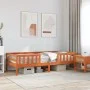 Estructura de cama madera maciza de pino marrón cera 90x190 cm de , Camas y somieres - Ref: Foro24-846981, Precio: 119,03 €, ...
