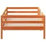 Estructura de cama madera maciza de pino marrón cera 90x190 cm de , Camas y somieres - Ref: Foro24-846981, Precio: 119,03 €, ...
