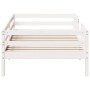Solid white pine wood bed frame 75x190 cm by , Beds and slatted bases - Ref: Foro24-846983, Price: 99,60 €, Discount: %