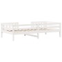 Solid white pine wood bed frame 75x190 cm by , Beds and slatted bases - Ref: Foro24-846983, Price: 99,60 €, Discount: %