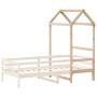 Massives Kiefernholz-Kinderbett-Dach 108x70x176,5 cm von , Zubehör für Betten und Lattenroste - Ref: Foro24-846988, Preis: 70...