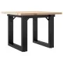 Center table with solid pine wood frame and iron, 50x50x35 cm by , Coffee table - Ref: Foro24-3282659, Price: 59,04 €, Discou...