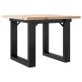 Massivholz-Kiefer- und Eisenrahmen-Couchtisch 50x50x35 cm von , Couchtisch - Ref: Foro24-3282659, Preis: 59,98 €, Rabatt: %