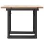 Massivholz-Kiefer- und Eisenrahmen-Couchtisch 50x50x35 cm von , Couchtisch - Ref: Foro24-3282659, Preis: 59,98 €, Rabatt: %