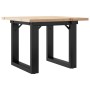 Massivholz-Kiefer- und Eisenrahmen-Couchtisch 50x50x35 cm von , Couchtisch - Ref: Foro24-3282659, Preis: 59,98 €, Rabatt: %