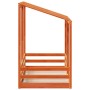 Cama infantil con techo madera maciza pino marrón 80x160 cm de , Camas y somieres - Ref: Foro24-847014, Precio: 119,60 €