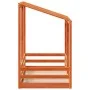 Cama infantil con techo madera maciza pino marrón 80x160 cm de , Camas y somieres - Ref: Foro24-847014, Precio: 118,54 €, Des...