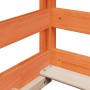 Children's bed with solid pine wood roof in brown, 80x160 cm. by , Beds and slatted bases - Ref: Foro24-847014, Price: 119,66...