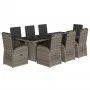 Garden dining set 9 pieces and gray synthetic rattan cushions by , Garden sets - Ref: Foro24-3277603, Price: 1,00 €, Discount: %
