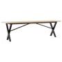 Solid pine wood and iron X-frame coffee table 160x40x45 cm by , Coffee table - Ref: Foro24-3282690, Price: 83,59 €, Discount: %