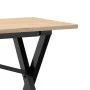 Solid pine wood and iron X-frame coffee table 160x40x45 cm by , Coffee table - Ref: Foro24-3282690, Price: 83,59 €, Discount: %