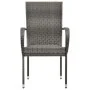 Stackable garden chairs 6 units gray synthetic rattan by vidaXL, Garden chairs - Ref: Foro24-310088, Price: 270,19 €, Discoun...