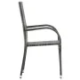 Stackable garden chairs 6 units gray synthetic rattan by vidaXL, Garden chairs - Ref: Foro24-310088, Price: 270,19 €, Discoun...