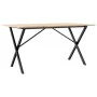 Dining table with X frame made of solid pine wood and iron, 160x80x75cm. by , Kitchen and dining tables - Ref: Foro24-3282699...
