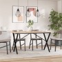 Esstisch mit massivem Kiefernholz- und Eisenrahmen 160x80x75cm. von , Küchen- und Esstische - Ref: Foro24-3282699, Preis: 117...