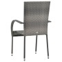 Stackable garden chairs 6 units gray synthetic rattan by vidaXL, Garden chairs - Ref: Foro24-310088, Price: 223,83 €, Discoun...