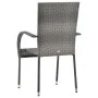 Stackable garden chairs 6 units gray synthetic rattan by vidaXL, Garden chairs - Ref: Foro24-310088, Price: 270,19 €, Discoun...