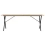 Dining table with solid pine wood and iron frame 200x100x75 cm by , Kitchen and dining tables - Ref: Foro24-3282701, Price: 1...