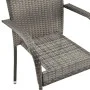 Stackable garden chairs 6 units gray synthetic rattan by vidaXL, Garden chairs - Ref: Foro24-310088, Price: 270,19 €, Discoun...