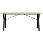 Esstisch aus massivem Kiefernholz und Eisenrahmen 180x90x75cm. von , Küchen- und Esstische - Ref: Foro24-3282722, Preis: 159,...