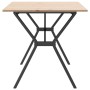 Dining table with solid pine wood and iron frame, 140x80x75cm. by , Kitchen and dining tables - Ref: Foro24-3282720, Price: 1...